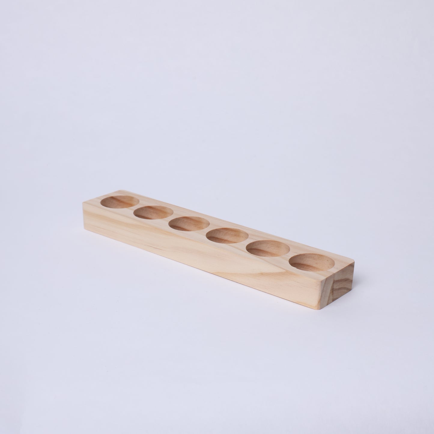 Essential oil holder - 6 x 10ml - Pine wood