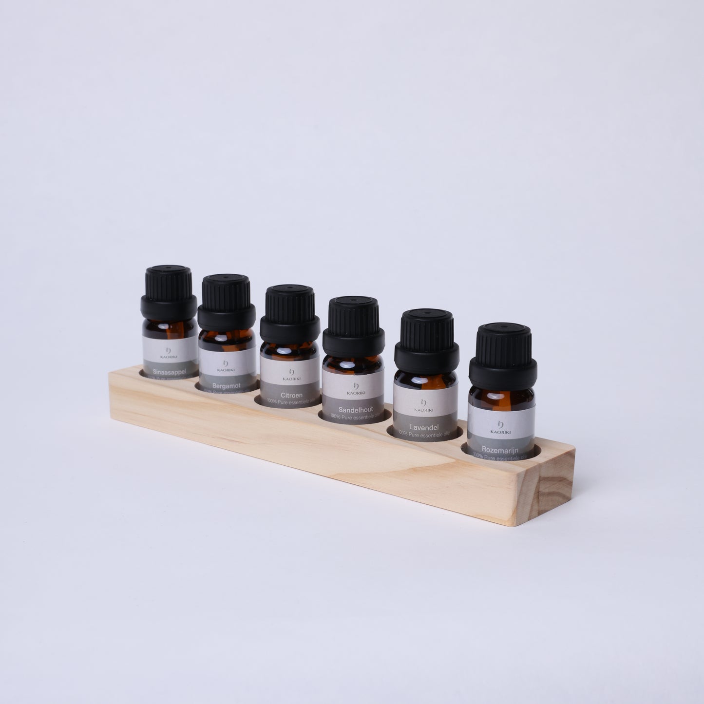 Essential oil holder - 6 x 10ml - Pine wood