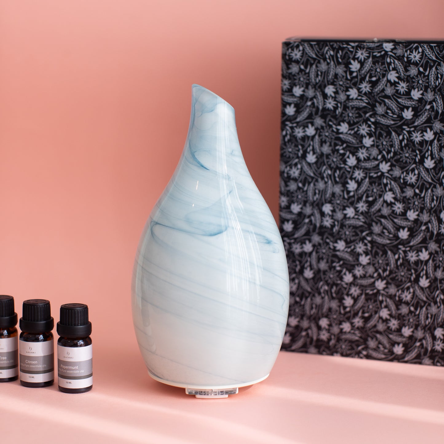 Garasi - Kaoriki Aroma Diffuser Night Light - Blue Glass - 120 ml