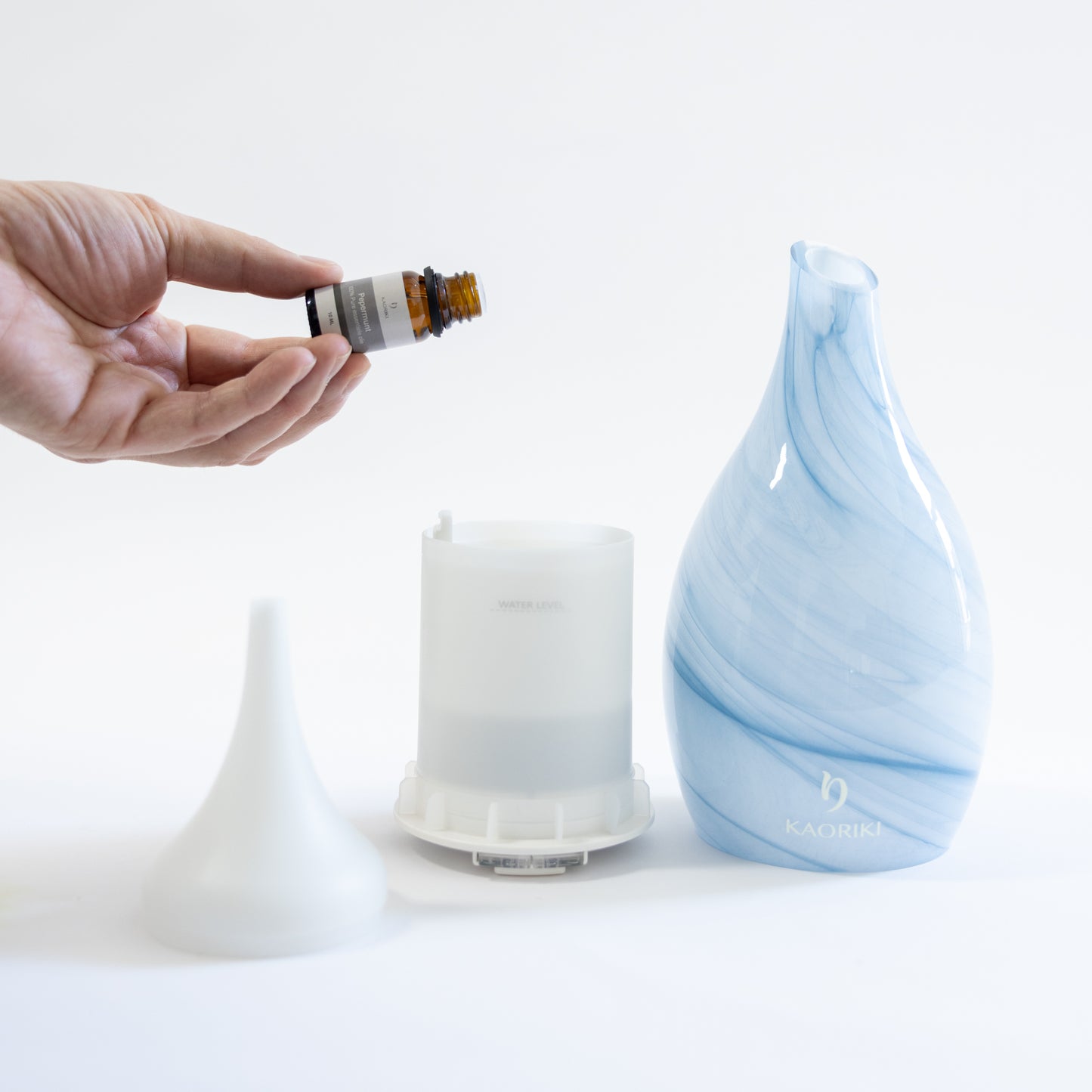 Sleep well gift box - aroma diffuser - night light - 100 ml - matcha tea set - 3 essential oils