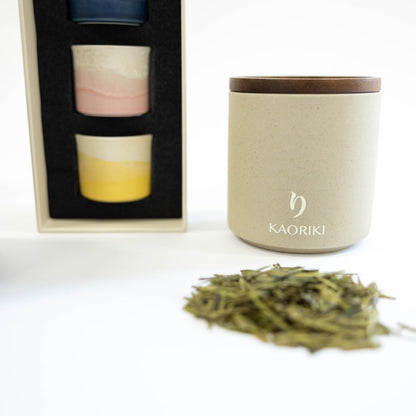The Tea Moment – Ceramic, green tea gift set - 150gr Longjin tea